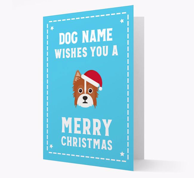 'Christmas Wishes' Card with your {breedFullName} Christmas Icon